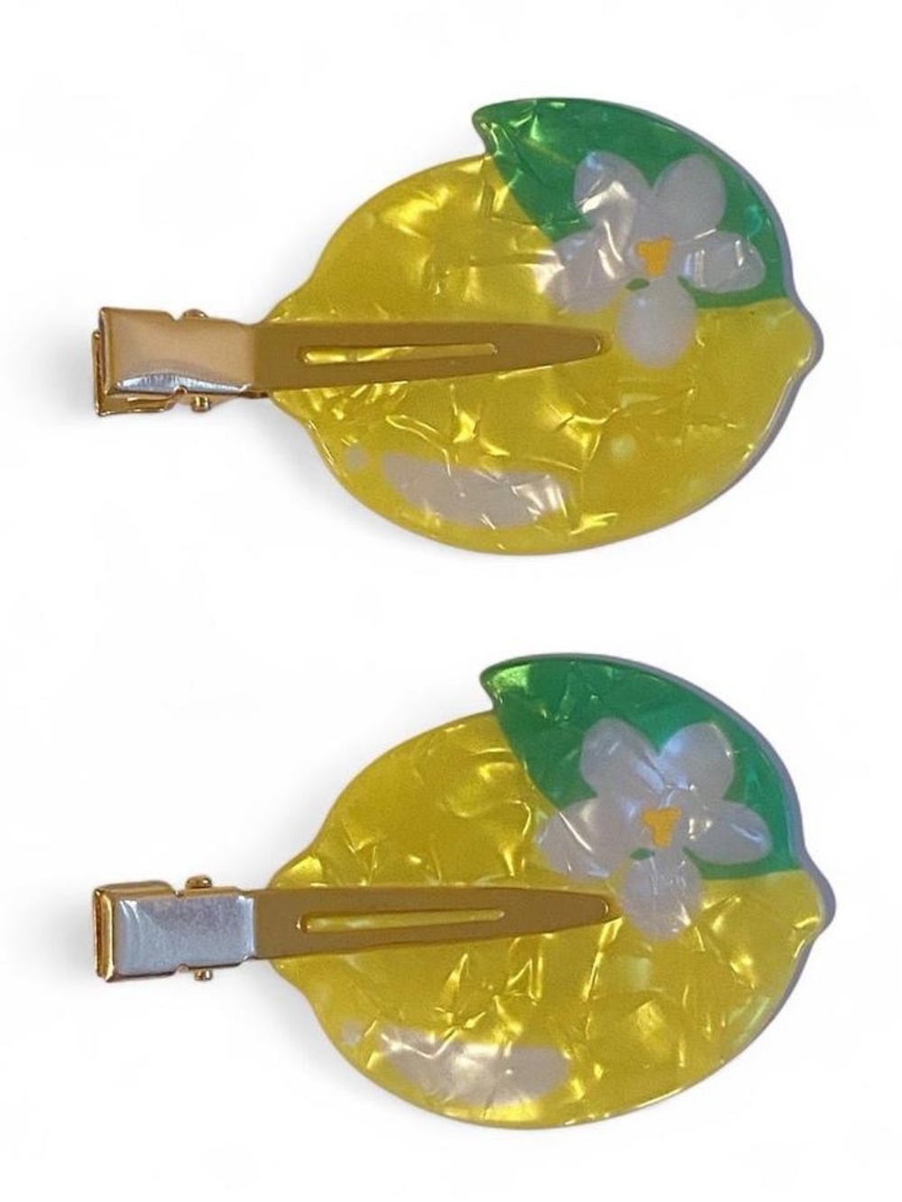 🛍️3/$20🛍️ Yellow Lemon Flower Hair Clips